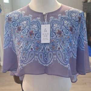 Elegant Paisley Chiffon Top